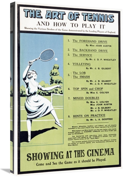 Global Gallery GCS-267456-30-142 30 in. The Art of Tennis Art Print - 