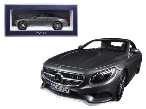 2015 Mercedes S Class Convertible Grey Metallic 1/18 Diecast Model Car