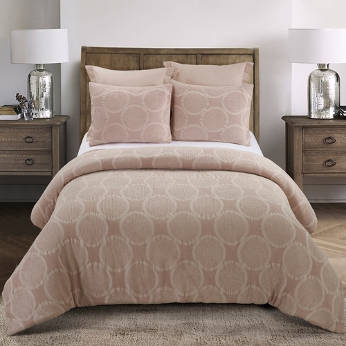 YLS Y00420 Queen Size Comforter Set - Leon Blush