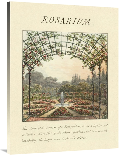 Global Gallery GCS-453918-3040-142 30 x 40 in. Rosarium, 1813 Art 