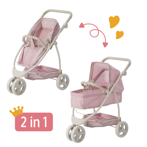 Olivia's Little World 2 in 1 Doll Pram Stroller