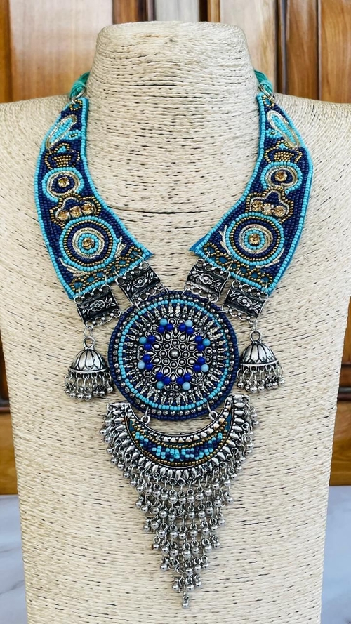 Traditonal Choker Necklace Set RED