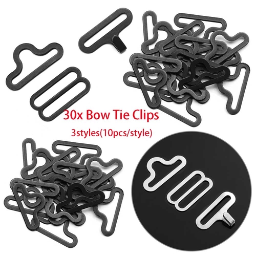 30pcs 20mm Super Bow Tie Hardware Necktie Hook Bow