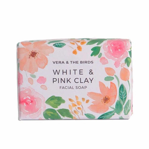 Natural Soap Bar White & Pink Clay Vera & The Birds White Pink Clay