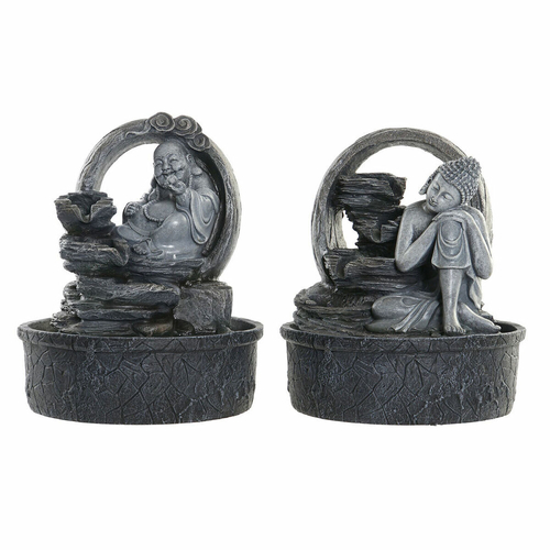 Garden fountain DKD Home Decor 21 x 21 x 25 cm Buddha Resin Oriental