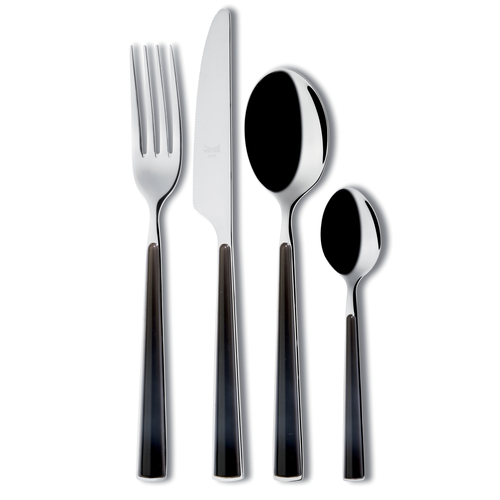 SET 24 PCS CUTLERY PRIMAVERA  BLACK