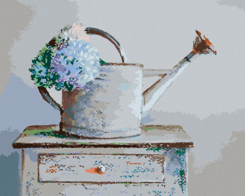 Paint by Numbers - FLOWERS IN A TEAPOT