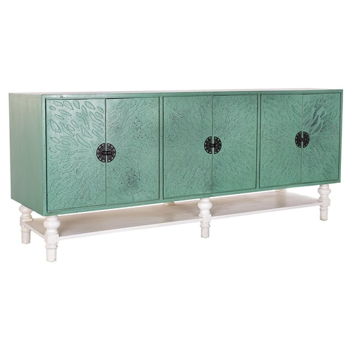 Sideboard DKD Home Decor Turquoise Wood Metal 200 x 55 x 85 cm