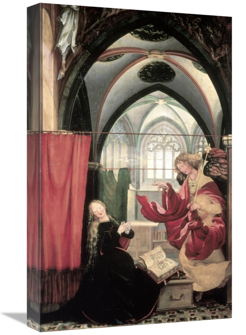 Global Gallery GCS-277819-22-142 22 in. Isenheim Altarpiece - Annuncia