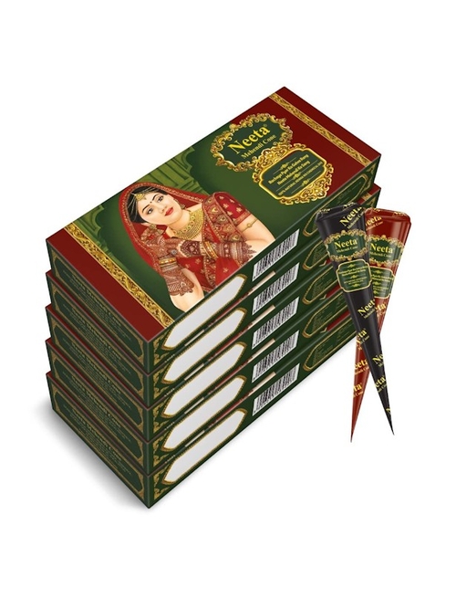 Mehendi Cones for Hand 4 Pc in 1 Box (Pack of 5) Bridal Mehndi Cones
