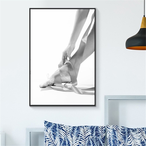 Canvas Painting Black and White Ballet Dance