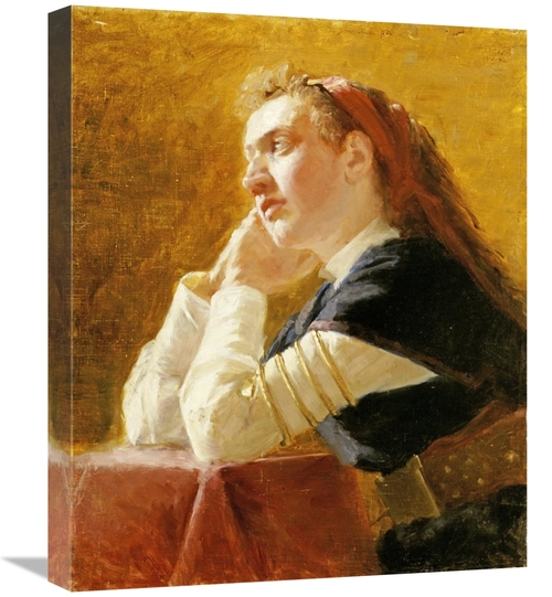 Global Gallery GCS-267156-22-142 22 in. Portrait of a Young Woman Art 