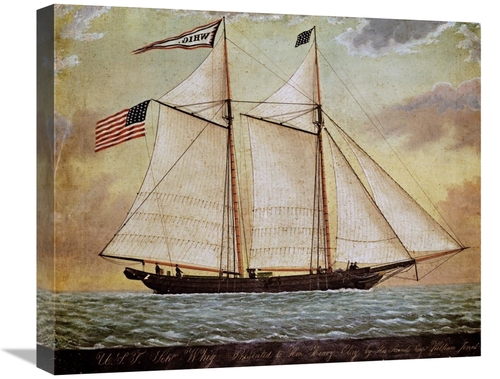 Global Gallery GCS-267633-22-142 22 in. The Schooner Whig Art Print - 