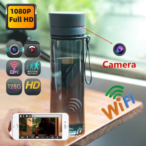 Water Bottle Camera 1080P Full HD Camera with Wifi Water Cup Camera