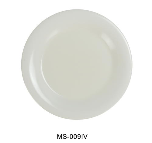 Yanco MS-009IV Mile Stone Wide Rim Round Plate