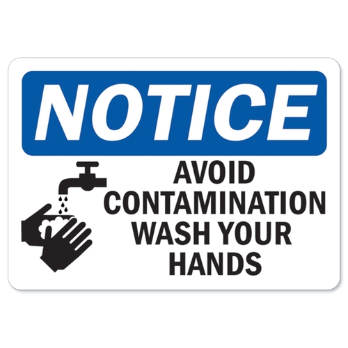 SignMission OS-NS-D-1824-25583 OSHA Notice Sign - Avoid Contamination