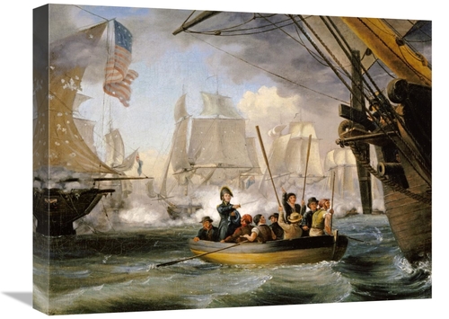 Global Gallery GCS-267739-22-142 22 in. Commodore Perry Leaving the La