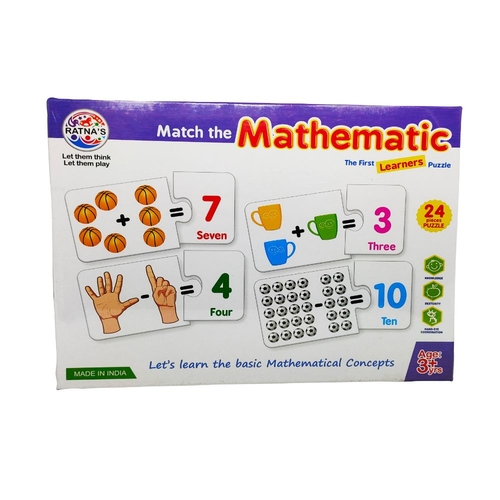 MATCH THE MATHEMATIC JIGSAW FOR KIDS-24 Pieces