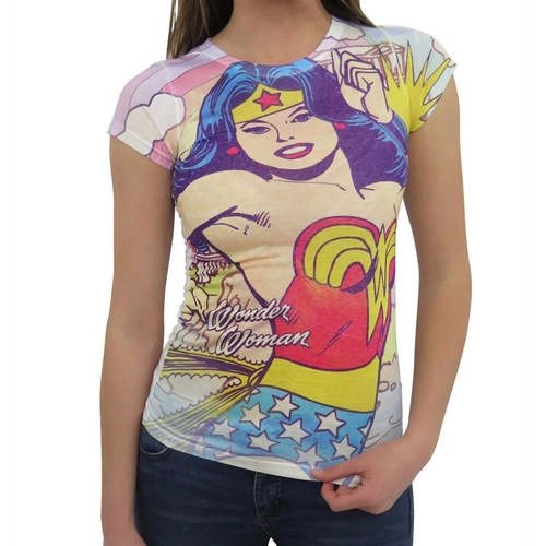 Wonder Woman tswwhmtwngurlL Wonder Woman Hometown Girl Sublimated Wome