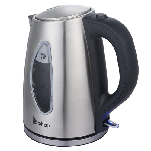 1500W 1.8L Stainless Steel Electric Kettle with Water Window