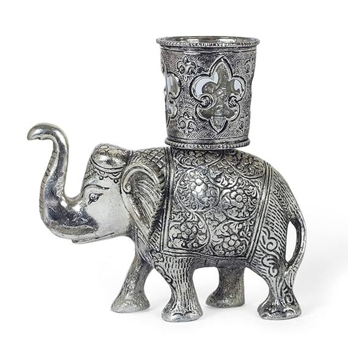 ealight Elephant Candle Holders Hand Crafted, Brass, Make Your Home