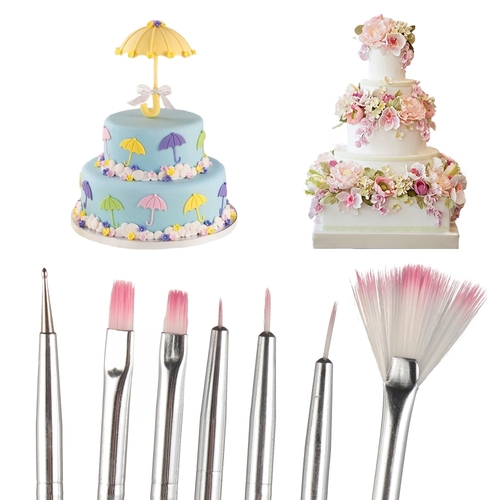 7pcs 12.3cm DIY Fondant Cake Brush Decorating