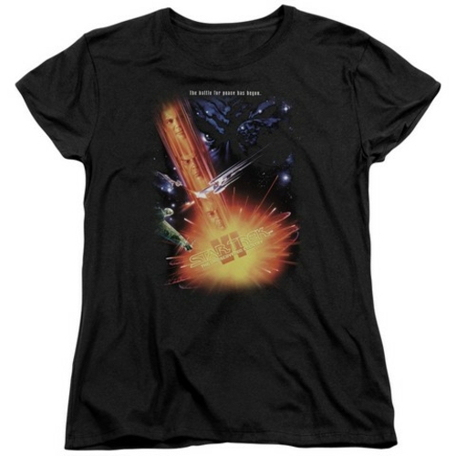 Star Trek-Undiscovered Cntry-Movie - Short Sleeve Womens Tee - Black&#