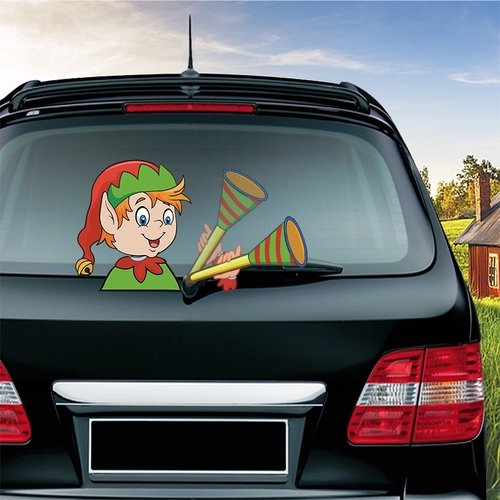 Car Styling Elf Blowing the Trumpet Waving Wiper