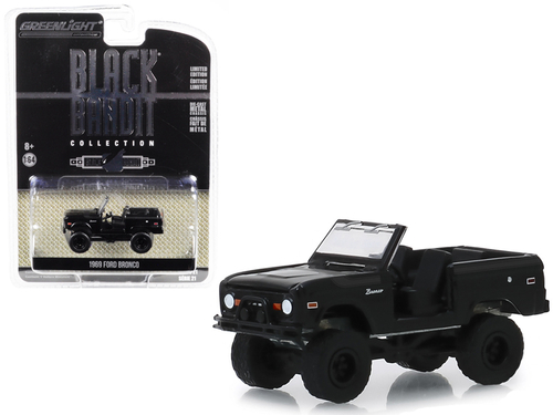 1969 Ford Bronco (Doors Removed) \Black Bandit\" Series 21 1/64