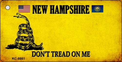 Smart Blonde KC-8861 1.5 x 3 in. New Hampshire Dont Tread on Me Novelt