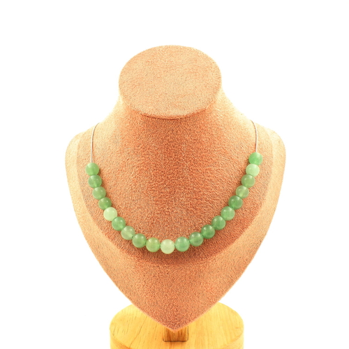 Aventurine 20 beads 8 mm necklace