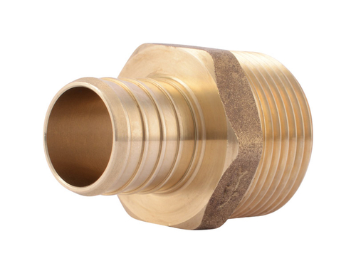 SharkBite 4811659 1 in. PEX Barb x 1 in. Dia. MPT Brass Adapter