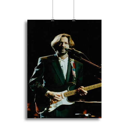 Eric Clapton on stage Canvas Print or Poster