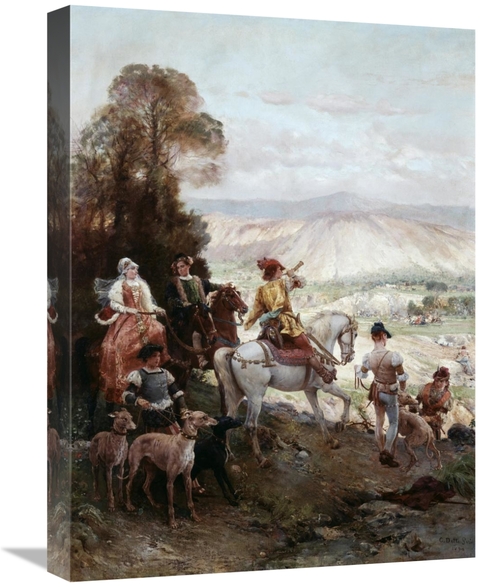 Global Gallery GCS-277393-22-142 22 in. Hunting Party Art Print - Cesa