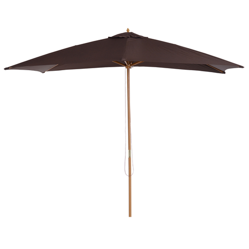 Outsunny 7‚Äôx10‚Äô Wooden Rectangle Market Patio Sun Umbrella Garden