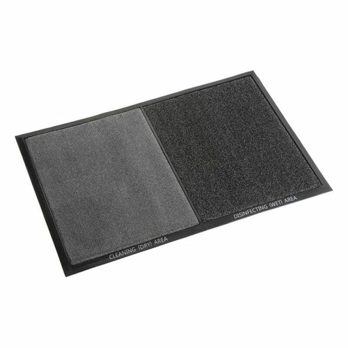 Doormat Versa Grey Polyester Disinfectant (61 x 0,8 x 91,5 cm) (61 x