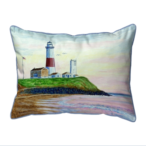 Betsy Drake HJ162 16 x 20 in. Montauk Lighthouse Large Pillow