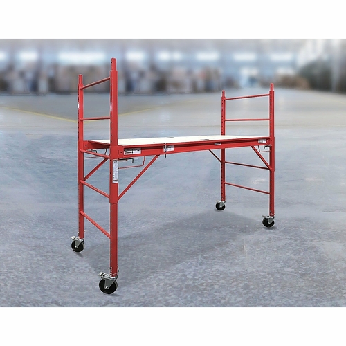 Red Mobile Safety High Scaffold / Ladder Tool - 450kg