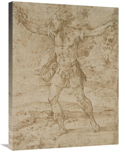 Global Gallery GCS-456080-2432-142 24 x 32 in. David with the Head of 