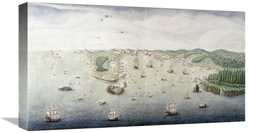 Global Gallery GCS-281209-22-142 22 in. Veue Du Port De Louis - Bourg 