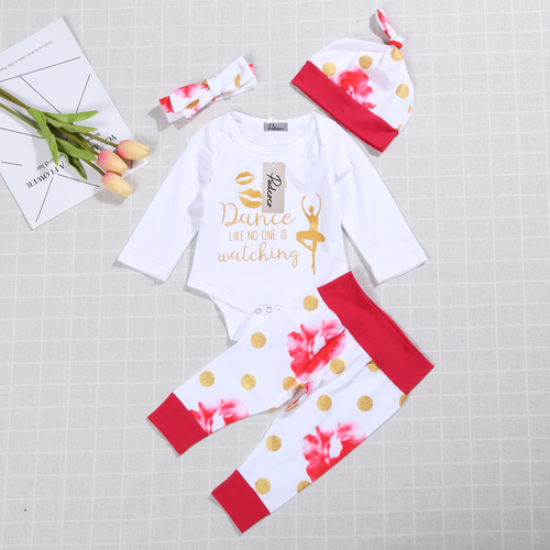 Little Baby Girls 3 Pcs Clothing Set Newborn Baby