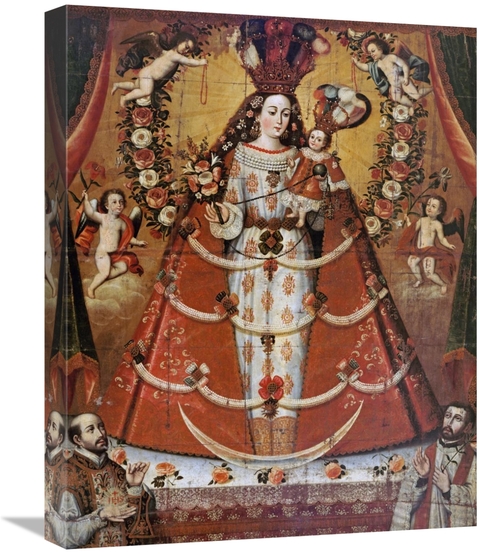 Global Gallery GCS-267450-22-142 22 in. Our Lady of the Rosary Art Pri