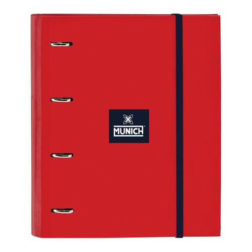 Ring binder Munich Supra A4 Red (27 x 32 x 3.5 cm) (35 mm)