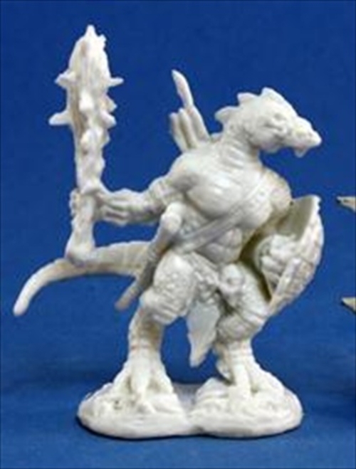 Reaper Miniatures 77155 Bones - Lizardman Warrior