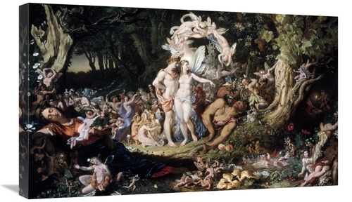 Global Gallery GCS-279328-30-142 30 in. Oberon & Titania - Midsummer N