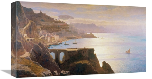 Global Gallery GCS-282166-22-142 22 in. Amalfi Coast S.L.L. Art Print 