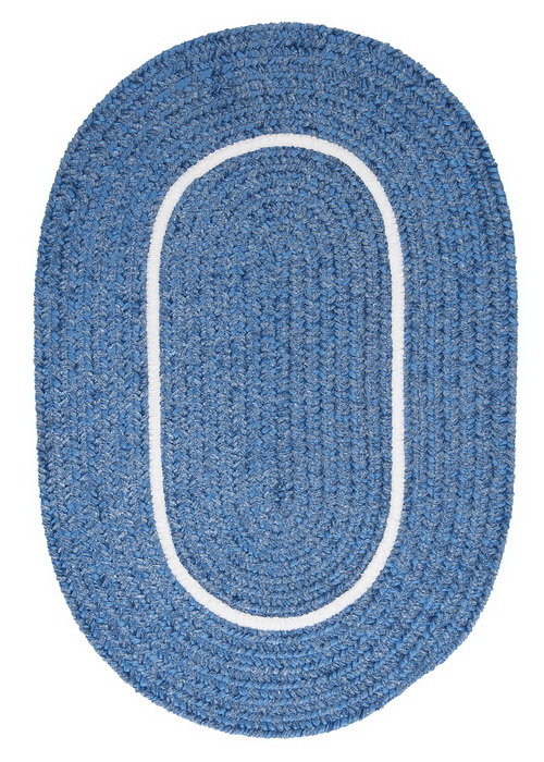 Colonial Mills Rug SL05R060X096 Silhouette - Blue Ice 5 ft. x 8 ft. Br