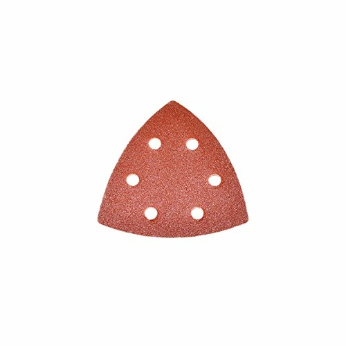 Aleko 14SP01-30-240G-UNB 240 Grit Triangle Sanding Pads with 6 Holes -