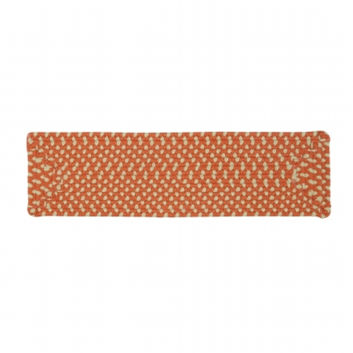 Colonial Mills MG29A008X028RX Montego - Tangerine Stair Tread - single