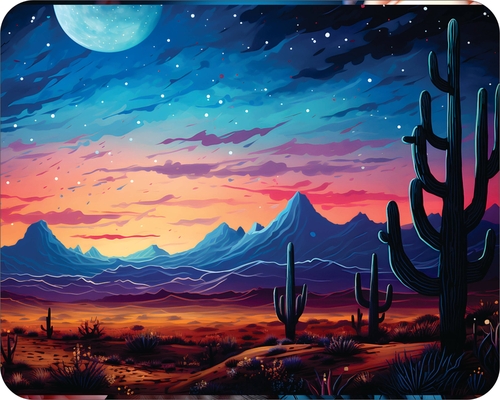 Arizona Desert Cactus Art Painting  Art Mouse Pad